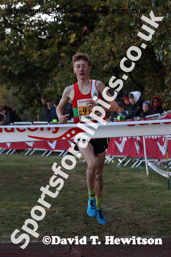 Boys under-15s, 2016 National Cross Country Relays, Berry Hill Park, Mansfield. Photo: David T. Hewitson/Sports for All Pics